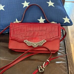 Brighton Elegant Red Leather Handbag
